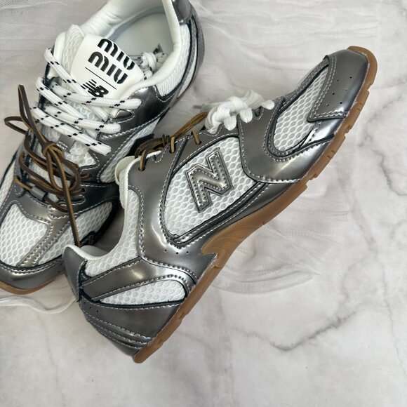 RARE Auth NWT Miu Miu x New Balance 530 - Size 43 White  N B X Miu Miu 530 Women\'s size
